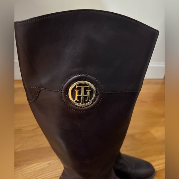 Tommy Hilfiger dark brown tall boots size 7 - Picture 6 of 10